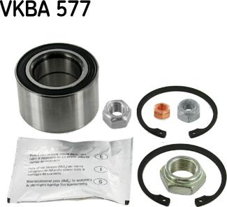 SKF VKBA 577 - Комплект підшипника маточини колеса autocars.com.ua