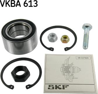 SKF VKBA 613 - Комплект підшипника маточини колеса autocars.com.ua