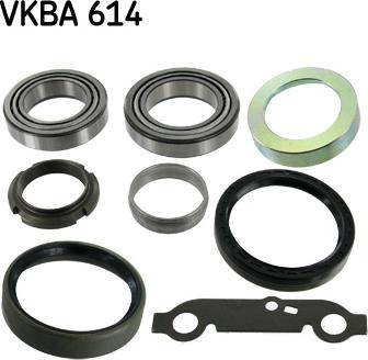 SKF VKBA 614 - Комплект подшипника ступицы колеса avtokuzovplus.com.ua