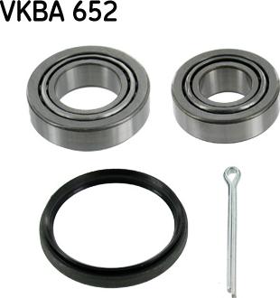 SKF VKBA 652 - Комплект підшипника маточини колеса autocars.com.ua