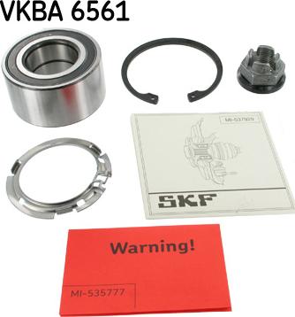 SKF VKBA 6561 - Комплект підшипника маточини колеса autocars.com.ua