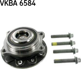 SKF VKBA 6584 - Комплект підшипника маточини колеса autocars.com.ua