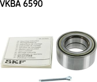 SKF VKBA 6590 - Комплект подшипника ступицы колеса avtokuzovplus.com.ua