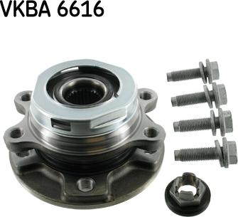 SKF VKBA 6616 - Комплект підшипника маточини колеса autocars.com.ua