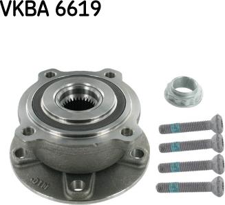 SKF VKBA 6619 - Комплект підшипника маточини колеса autocars.com.ua