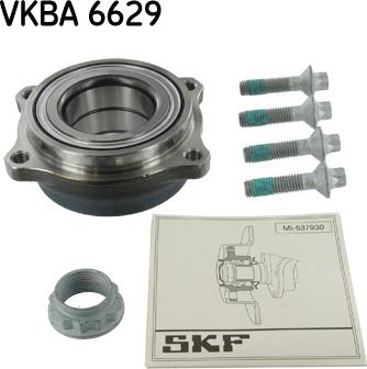 SKF VKBA 6629 - Комплект подшипника ступицы колеса avtokuzovplus.com.ua