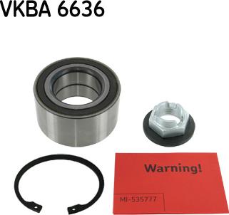 SKF VKBA 6636 - Комплект підшипника маточини колеса autocars.com.ua