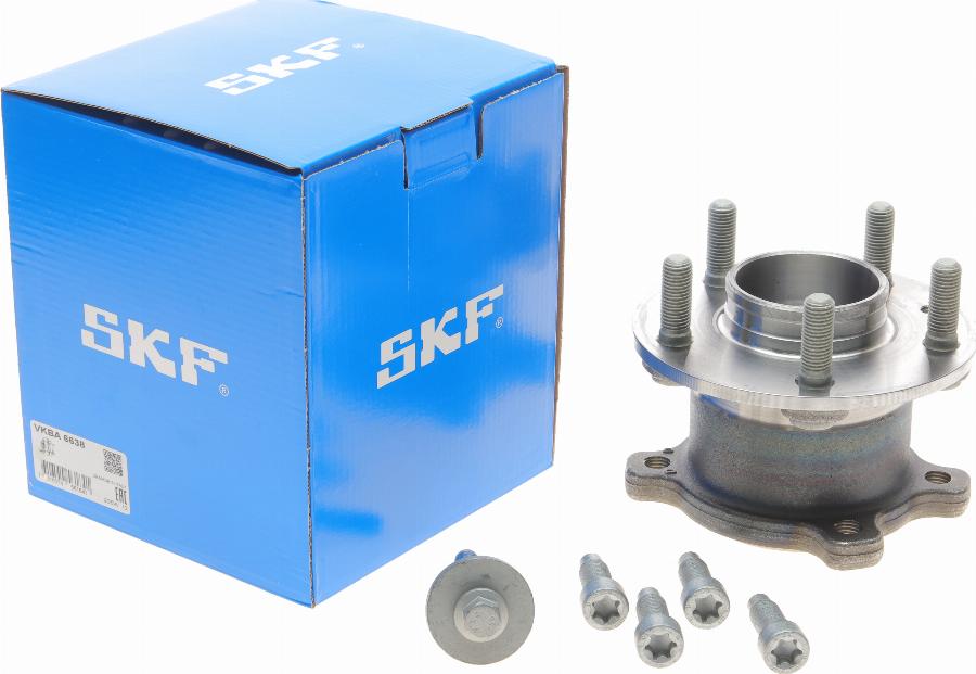 SKF VKBA 6638 - Комплект підшипника маточини колеса autocars.com.ua