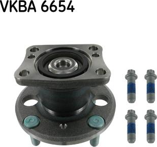 SKF VKBA 6654 - Комплект подшипника ступицы колеса avtokuzovplus.com.ua