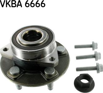 SKF VKBA 6666 - Комплект підшипника маточини колеса autocars.com.ua