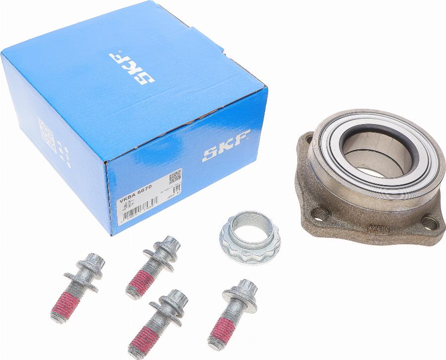 SKF VKBA 6670 - Комплект подшипника ступицы колеса avtokuzovplus.com.ua