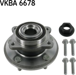 SKF VKBA 6678 - Комплект підшипника маточини колеса autocars.com.ua