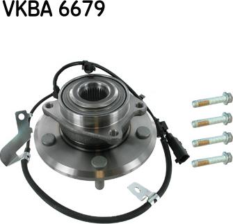 SKF VKBA 6679 - Комплект подшипника ступицы колеса autodnr.net