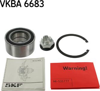 SKF VKBA 6683 - Комплект підшипника маточини колеса autocars.com.ua