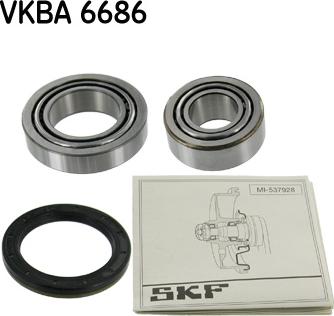 SKF VKBA 6686 - Комплект підшипника маточини колеса autocars.com.ua