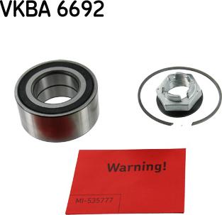 SKF VKBA 6692 - Комплект подшипника ступицы колеса autodnr.net