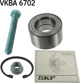 SKF VKBA 6702 - Комплект подшипника ступицы колеса avtokuzovplus.com.ua