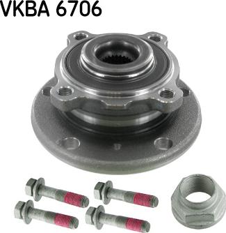 SKF VKBA 6706 - Комплект підшипника маточини колеса autocars.com.ua