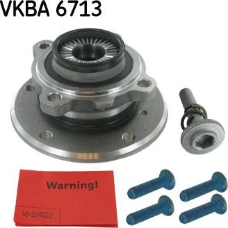 SKF VKBA 6713 - Комплект підшипника маточини колеса autocars.com.ua