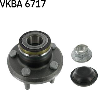 SKF VKBA 6717 - Комплект підшипника маточини колеса autocars.com.ua