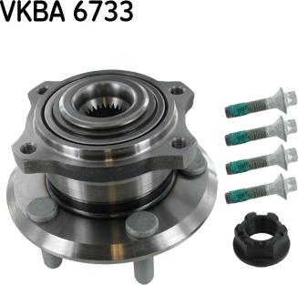 SKF VKBA 6733 - Комплект підшипника маточини колеса autocars.com.ua