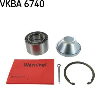 SKF VKBA 6740 - Комплект підшипника маточини колеса autocars.com.ua