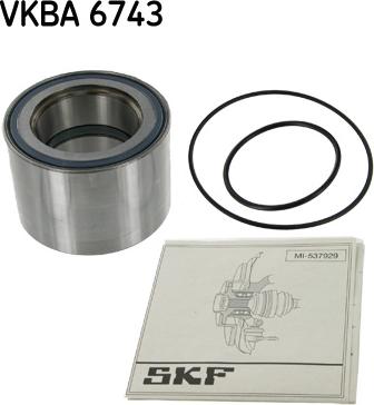 SKF VKBA 6743 - Комплект підшипника маточини колеса autocars.com.ua