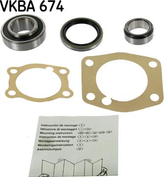 SKF VKBA 674 - Комплект подшипника ступицы колеса autodnr.net