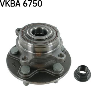 SKF VKBA 6750 - Комплект подшипника ступицы колеса avtokuzovplus.com.ua