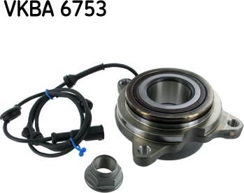 SKF VKBA 6753 - Комплект підшипника маточини колеса autocars.com.ua