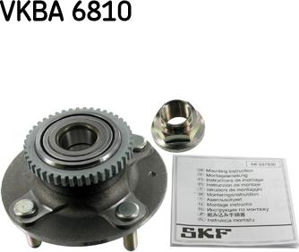 SKF VKBA 6810 - Ступица колеса, поворотный кулак avtokuzovplus.com.ua