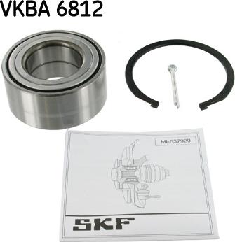 SKF VKBA 6812 - Комплект подшипника ступицы колеса avtokuzovplus.com.ua
