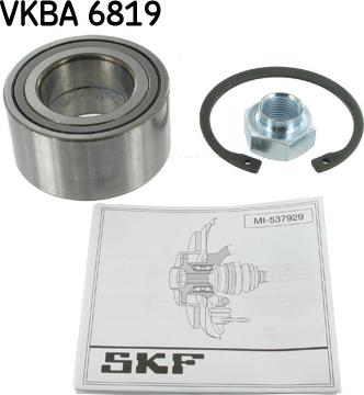 SKF VKBA 6819 - Комплект подшипника ступицы колеса autodnr.net