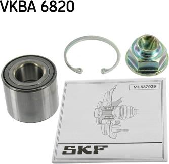 SKF VKBA 6820 - Комплект подшипника ступицы колеса autodnr.net