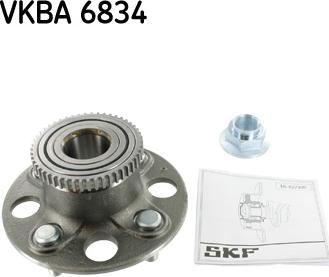 SKF VKBA 6834 - Комплект підшипника маточини колеса autocars.com.ua