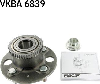 SKF VKBA 6839 - Комплект підшипника маточини колеса autocars.com.ua