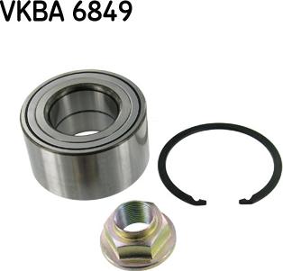 SKF VKBA 6849 - Комплект підшипника маточини колеса autocars.com.ua