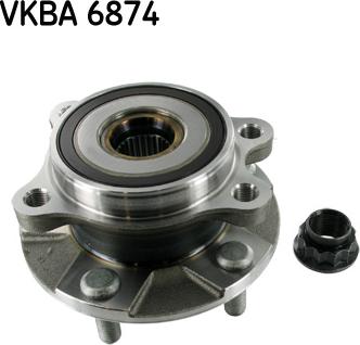 SKF VKBA 6874 - Комплект підшипника маточини колеса autocars.com.ua