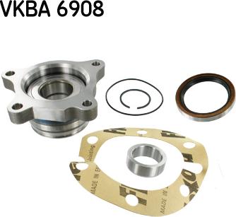 SKF VKBA 6908 - Комплект подшипника ступицы колеса avtokuzovplus.com.ua