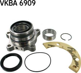 SKF VKBA 6909 - Комплект підшипника маточини колеса autocars.com.ua