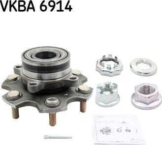 SKF VKBA 6914 - Комплект подшипника ступицы колеса avtokuzovplus.com.ua