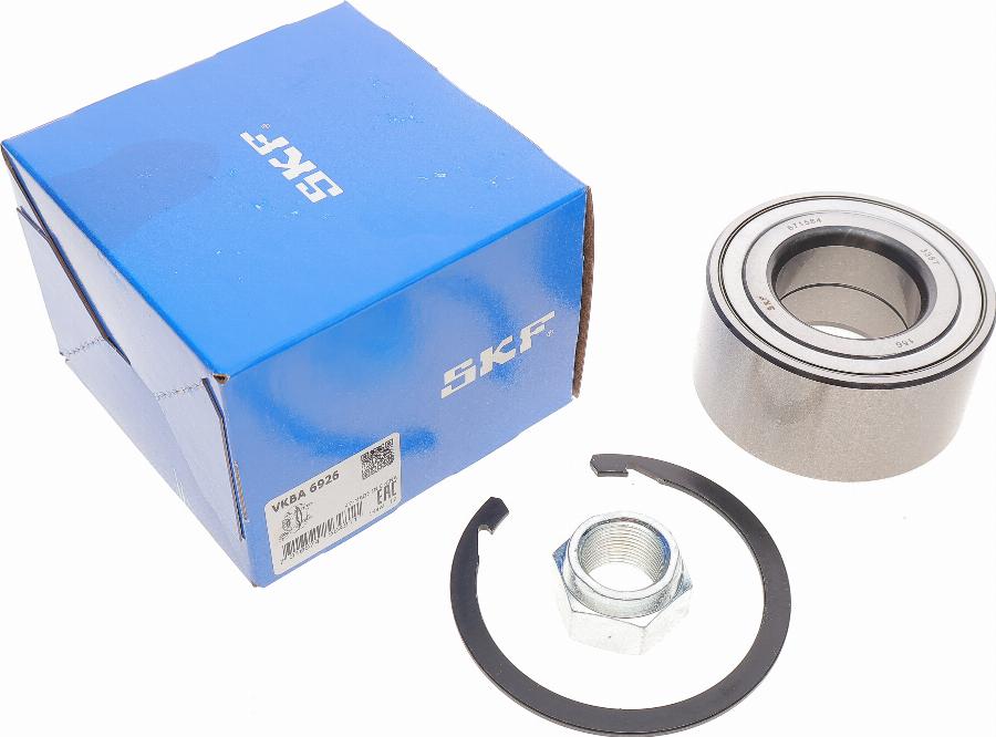 SKF VKBA 6926 - Комплект підшипника маточини колеса autocars.com.ua