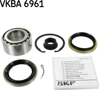 SKF VKBA 6961 - Комплект подшипника ступицы колеса autodnr.net