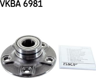 SKF VKBA 6981 - Комплект подшипника ступицы колеса avtokuzovplus.com.ua