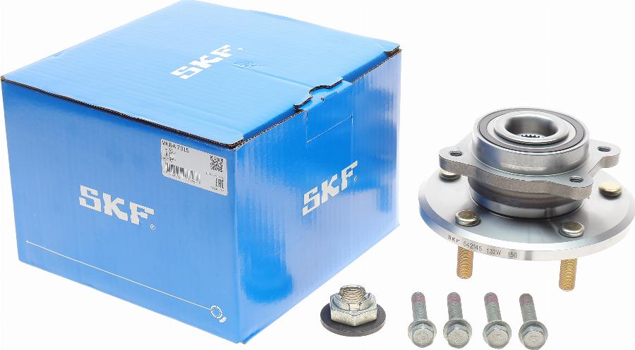 SKF VKBA 7015 - Комплект подшипника ступицы колеса avtokuzovplus.com.ua