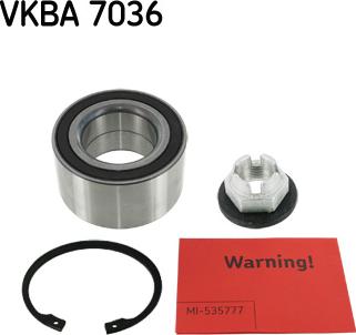 SKF VKBA 7036 - Комплект подшипника ступицы колеса autodnr.net