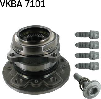 SKF VKBA 7101 - Комплект підшипника маточини колеса autocars.com.ua