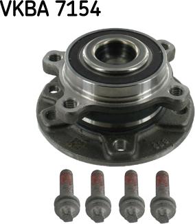 SKF VKBA 7154 - Комплект підшипника маточини колеса autocars.com.ua