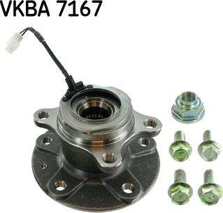 SKF VKBA 7167 - Комплект подшипника ступицы колеса avtokuzovplus.com.ua