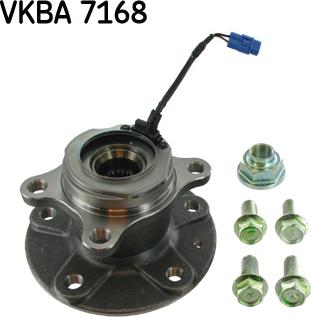 SKF VKBA 7168 - Комплект підшипника маточини колеса autocars.com.ua